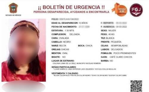 De nuestro inbox: Liberan a hombre capturado en San Luis Potosí por desaparición de adolescente de 12 años en Nicolás Romero